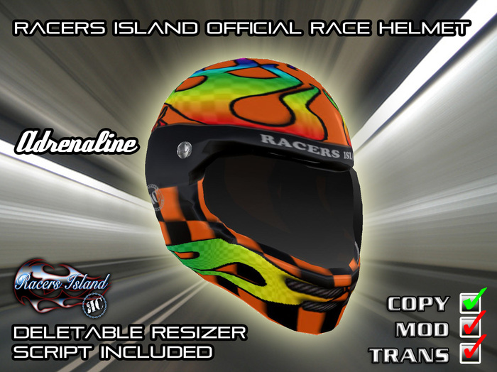 Racers Island - Adrenaline Helmet Orange