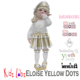 KL Eloise Yellow Dots Outfit Boxed