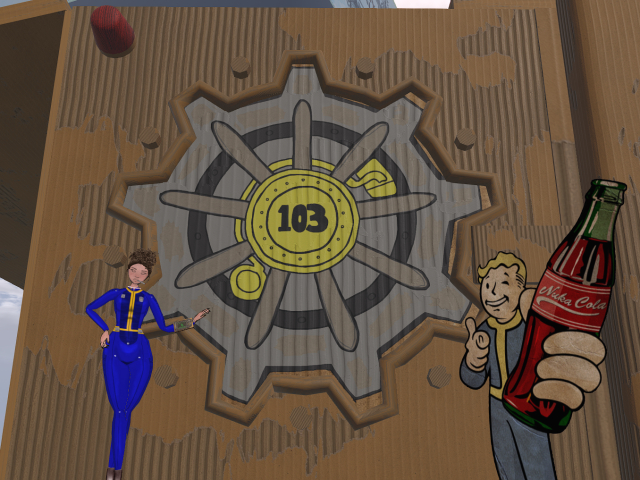 Cardboard Vault Door Texture