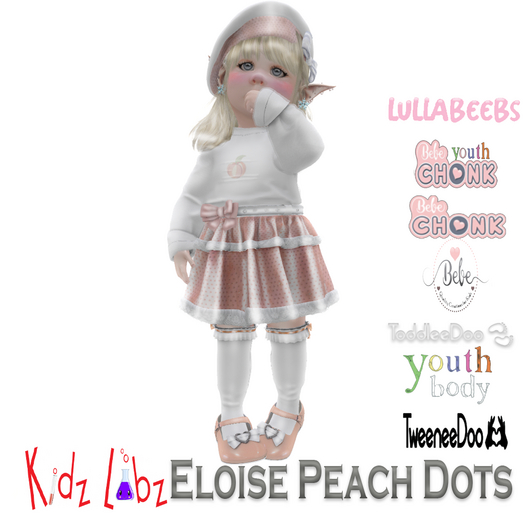 KL Eloise Peach Dots Outfit Boxed