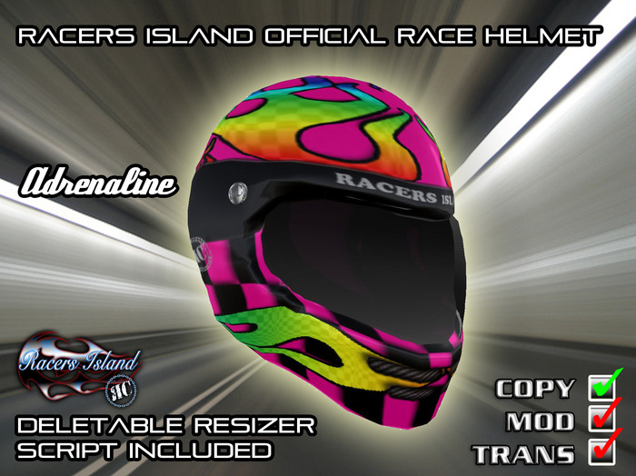 Racers Island - Adrenaline Helmet Pink
