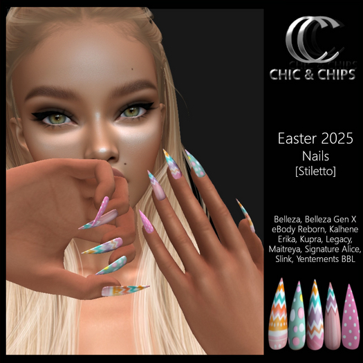 *C&C* Nails Easter 2025 [Stiletto]