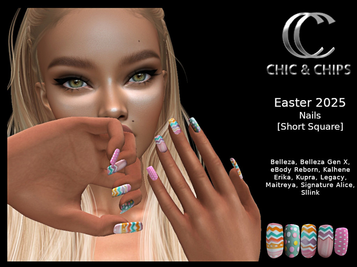*C&C* Nails Easter 2025 [Short Square]