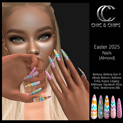 *C&C* Nails Easter 2025 [Almond]