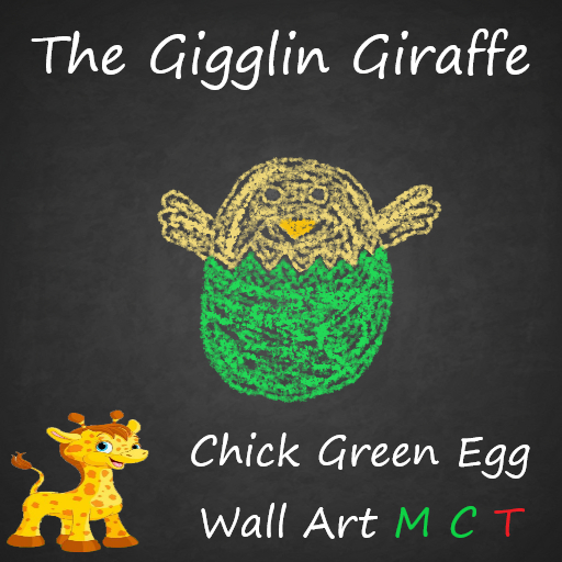 Chic Green Egg Wall Art