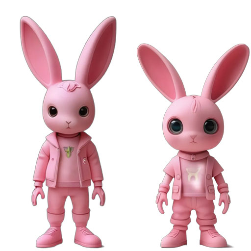 KMP- Pink Bunny Decals (add)