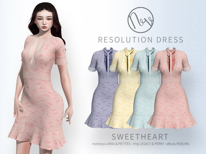 neve dress - resolution sweetheart