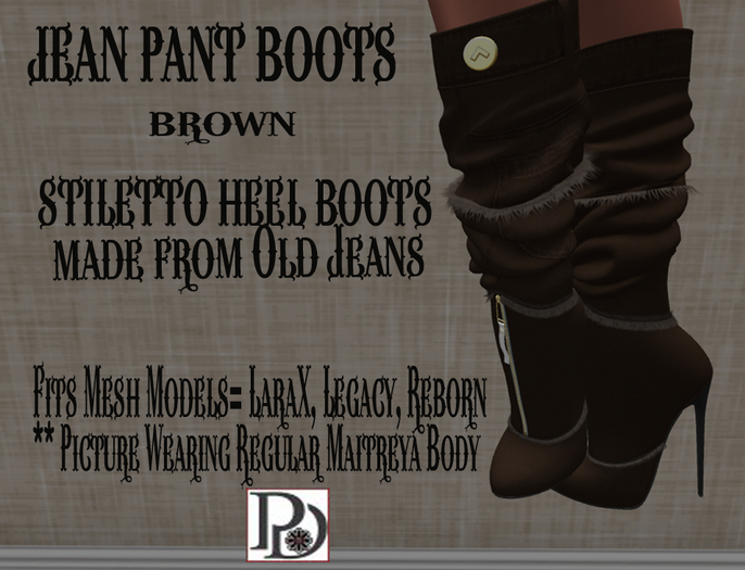 !!PD-JeanTanBootsBrown