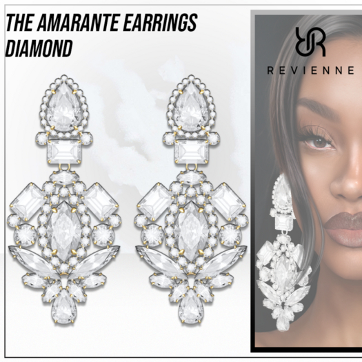 Revienne: The Amarante Earrings [DIAMOND]