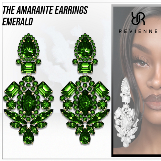 Revienne: The Amarante Earrings [EMERALD]