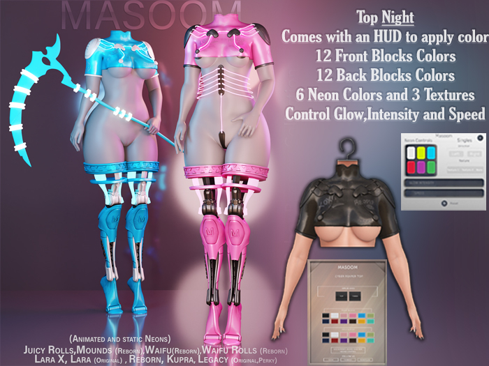  [[ Masoom ]] Cyber Reaper Top - Night