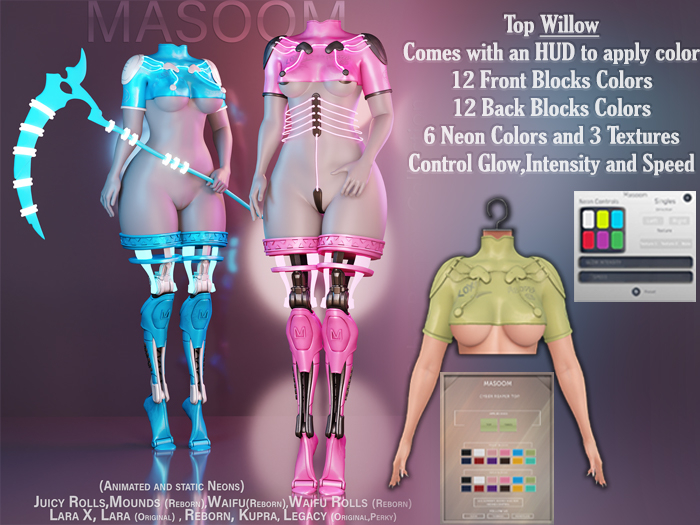  [[ Masoom ]] Cyber Reaper Top - Willow