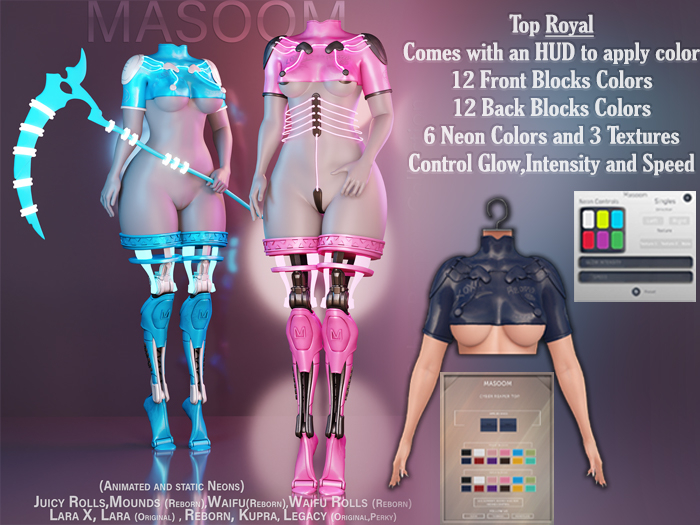  [[ Masoom ]] Cyber Reaper Top - Royal
