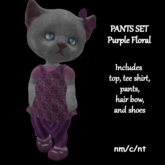 NN Dinkies Pants Set - Purple Floral