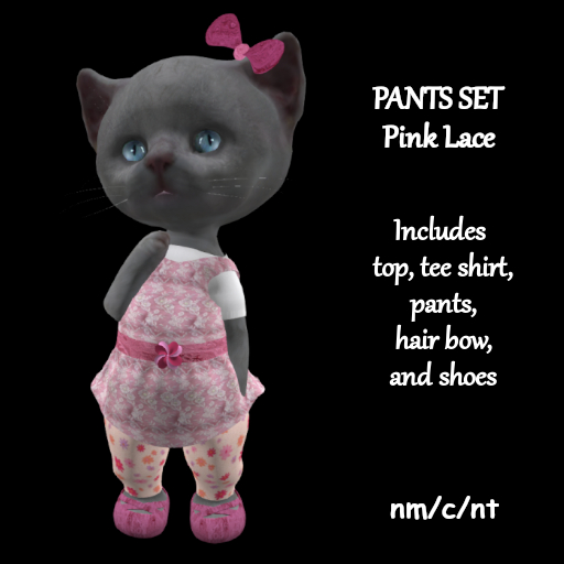 NN Dinkies Pants Set - Pink Lace