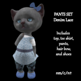 NN Dinkies Pants Set - Denim Lace