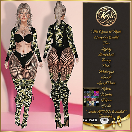 [K-Style] THE QUEEN OF ROCK COMPLETE OUTFIT - FATPACK #4