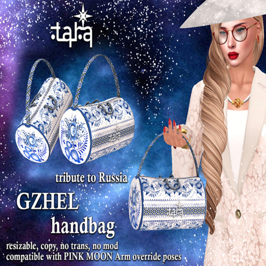 ~TARA~ Gzhel handbag