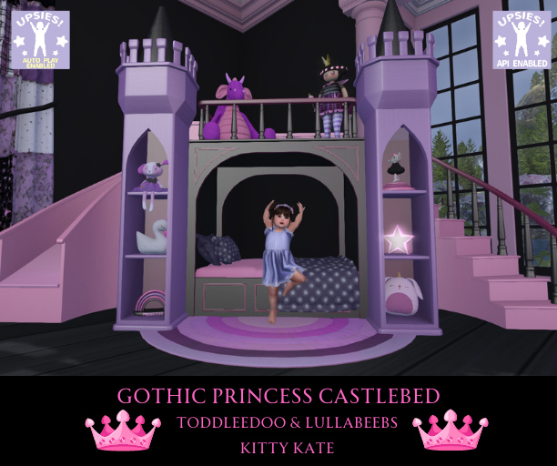 {KK} TD & Lullabeebs Gothic Princess Castle Bed - Updated with Upsies Autoplay & API