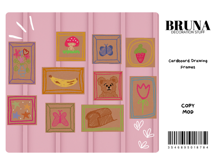BRUNA - Cardboard Drawing Frames - Fatpack
