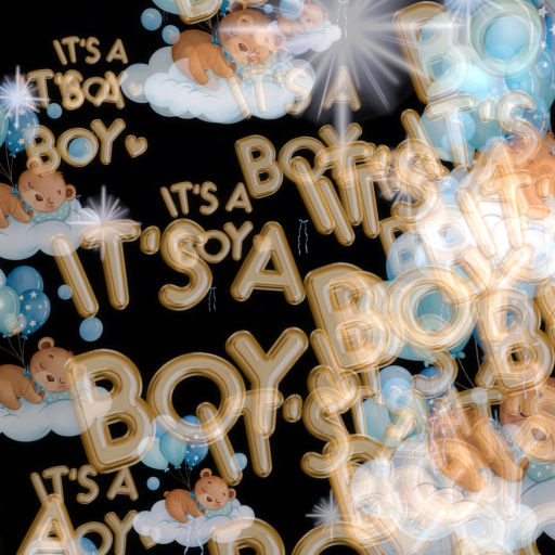 Its a Boy  Confetti Tosser Thrower