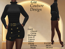 "GCD" Anessa Skirt Outfit Black