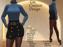 "GCD" Anessa Skirt Outfit Blue