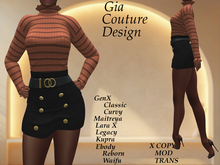 "GCD" Anessa Skirt Outfit Orange