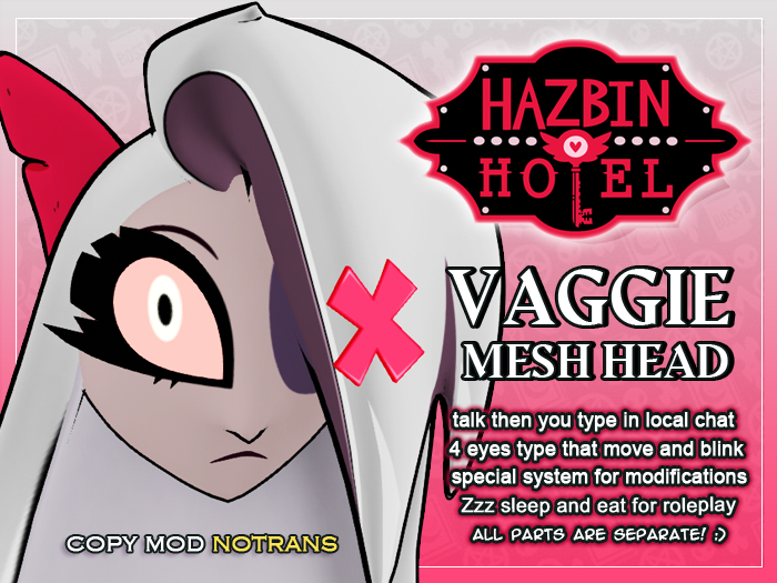 Hazbin Hotel - Vaggie head