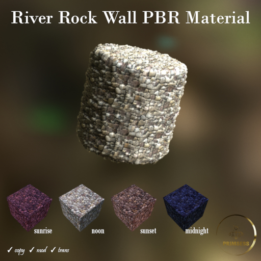 PBR Material - River Rock Wall