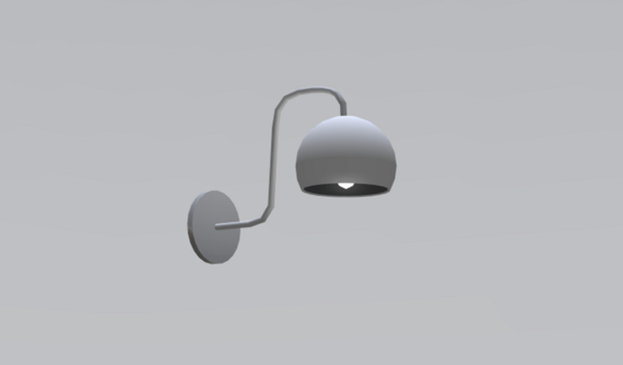 Wall Lamp - 2 Prim Li - Copy & Mod