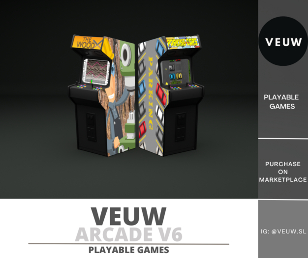 VEUW: Arcade Machine V6 (Playable, Interactive, Games)