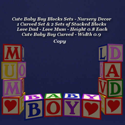 Cute Baby Boy Block Sets1