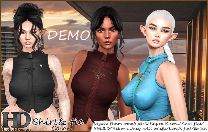 DEMO HD SHIRT&TIE COLORS DEMO