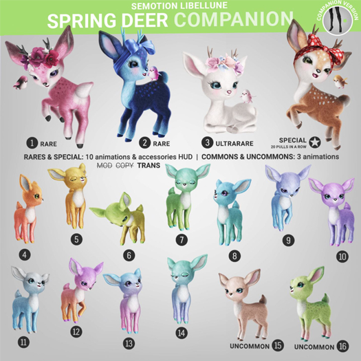 SEmotion Libellune Spring Deer Companion COMMON 09