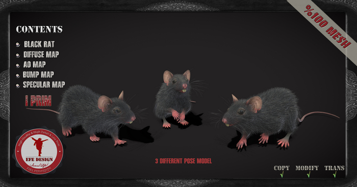 (Efe Design) Black Rat Fullperm