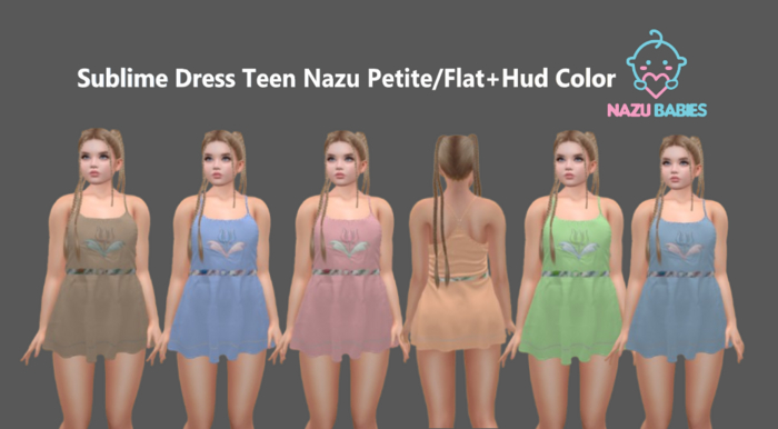 Sublime Dress Teen Nazu Petite/Flat+Hud Color