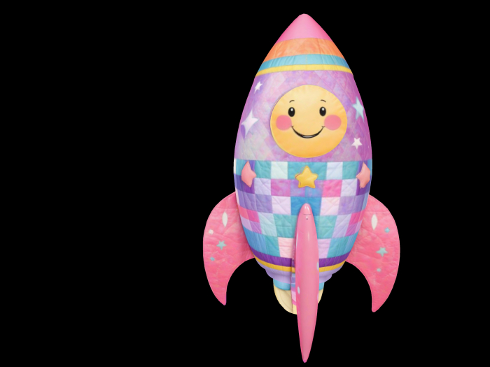 HB: Starry Smiley Rocket FuLL PERM