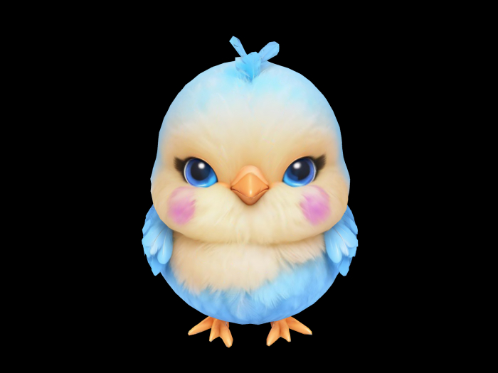 HB: Blue Chirp Bird FuLL PERM