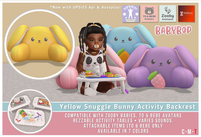 ::bb:: Snuggle Bunny - Activity Backrest - Td/Bebe - Yellow(add)