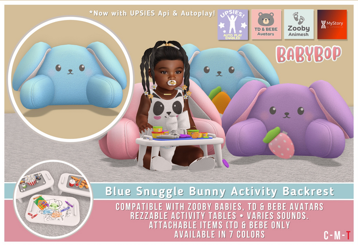 ::bb:: Snuggle Bunny - Activity Backrest - Td/Bebe - Blue(add)