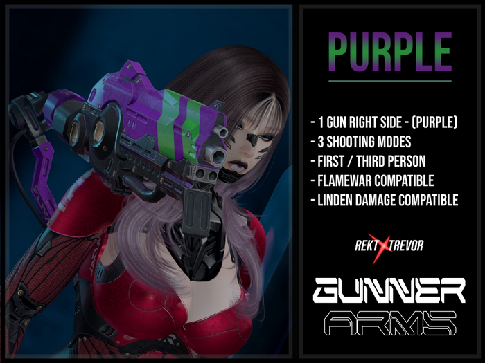 [REKT x TREVOR] - GUNNER ARMS - (PURPLE-RIGHT)