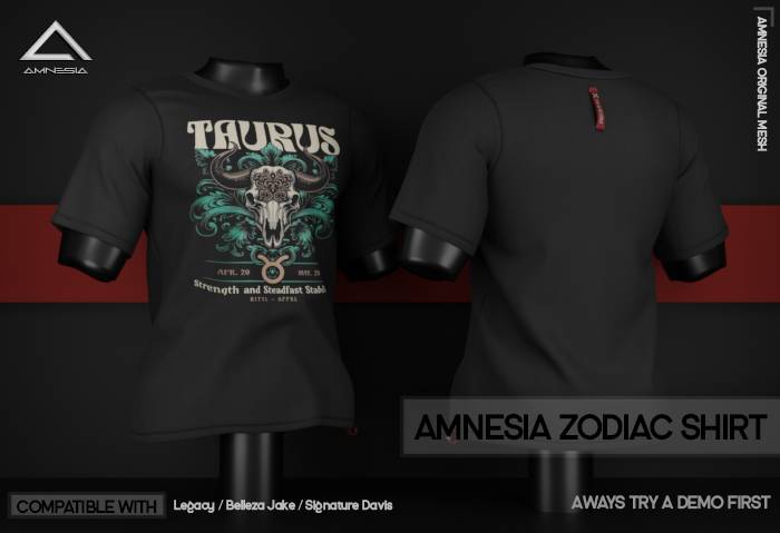 #AMNESIA - Zodiac T-Shirt - Taurus