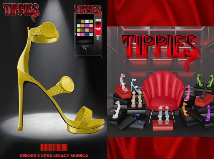 TIPPIES. Kartier Heels In Yellow