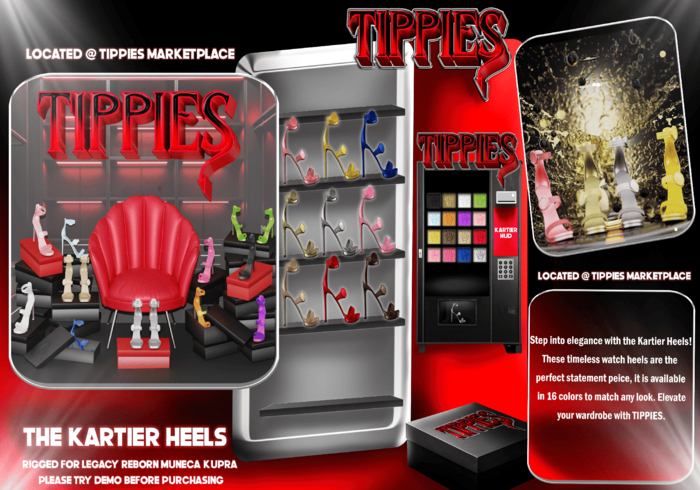 TIPPIES. Kartier Heels FATPACK.