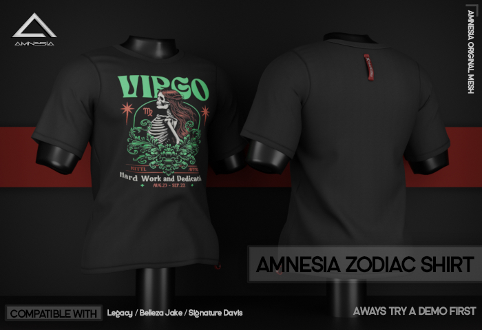 #AMNESIA - Zodiac T-Shirt - Virgo
