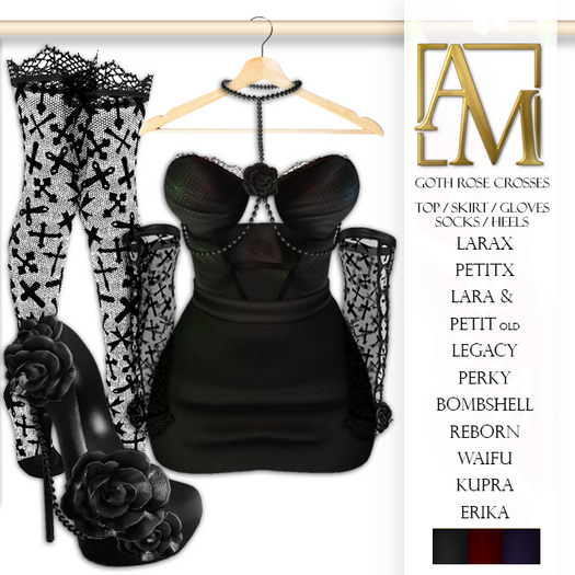 .: AlmaMiranda :. Goth Rose & Pearls