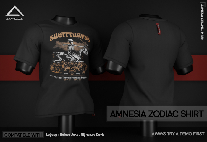 #AMNESIA - Zodiac T-Shirt - Sagittarius