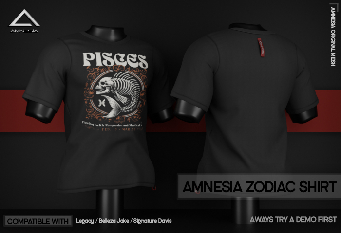 #AMNESIA - Zodiac T-Shirt - Pisces