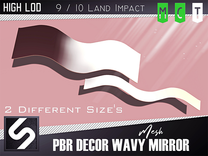 [Saracoglu] PBR Decor Wavy Mirror 